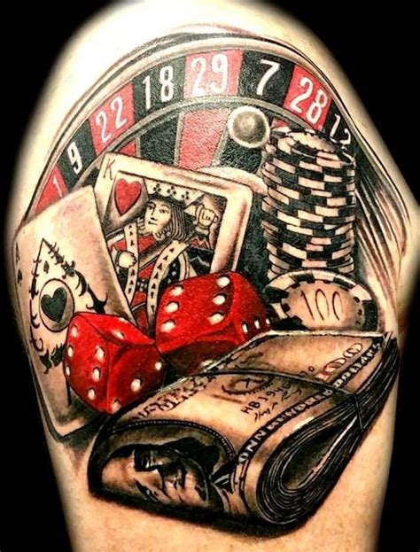 gambling hand tattoos